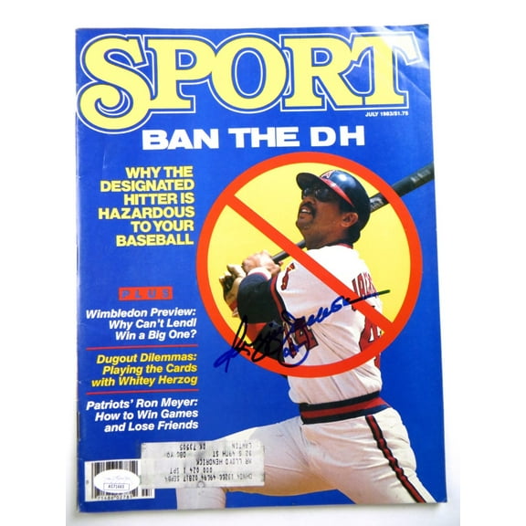Reggie Jackson Signed Autographed Magazine SPORT 1983 Angels JSA AG71445