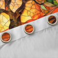 thumbnail image 4 of Homewish Vintage Nature Tree Kitchen Curtains,Rainbow Glass Black Out Curtains Pack of 2 (42x63 Each),Green Orange, 4 of 6