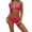 Hot Pink, variant on VerPetridure Bathing Suit for Women 2 Piece Bikini Women Print Push-Up Padded Bra Beach Bikini Set Swimsuit Beachwear Swimwear