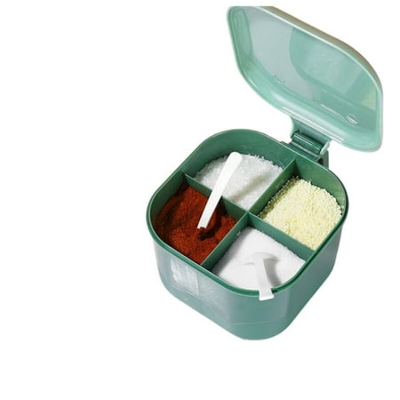 

Kitchen Set Kitchen accessories-542 Condiment box Household kitchen combination set condiment jar put salt monosodium glutamate box one multi-cell storage box