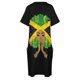 thumbnail image 4 of Vestido holgado con bolsillo para mujer vestido negro con bandera de jamaiquina Reina melanina Afro vintage para graduación, 4 of 6