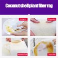 thumbnail image 6 of Dtchengua 10 pcs Coconut Shell Fiber Cleaning Cloths - Absorbent Non-Stick Thickened Kitchen & House Wipes, Durable Reusable Dish Towels with Peplum Designkitchen utensils set, 6 of 7