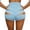 Light Blue-A, variant on FRSASU Women's High Waist Cutout Booty Shorts Strappy Scrunch Mini Hot Pants Ripped Butt Lift Yoga Dance Bottoms Light Blue-A