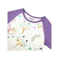 thumbnail image 2 of Toddler Girl Kids Short Sleeve Unicorn Rainbow Polka Dot Tee T-Shirt Top Lilac 2T XS 201344 BNY Corner, 2 of 2