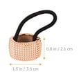 thumbnail image 5 of LEORX 4pcs Circle Cuffs Hairstyle Holder Cuff Rose Gold Resin Fix Ponytail Women, 5 of 8