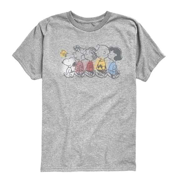 Peanuts - Friends Drawing - Youth Boys Short Sleeve Graphic T-Shirt