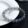 thumbnail image 2 of 7A Level Natural Gray Moonstone Blue Light Ball Bracelet, 2 of 2