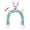 Blue, variant on Easter Inflatable Decoration 3 Rabbit Arch Garden Decoration Luminous Model
