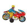 Gold Leaf Designs - Nostalgic Wind-Up Tin Toy - Motorcycle
