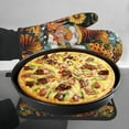 thumbnail image 7 of Bingfone Welcom Fall Print Oven Mitts Pot Holders Set 2 PCS for Kitchen for Cooking Grilling Baking BBQ Pot Holders Cook Essentials, 7 of 7