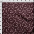thumbnail image 4 of oneOone Rayon Maroon Fabric Leaves Craft Projects Decor Fabric Printed By The Yard 56 Inch Wide, 4 of 5