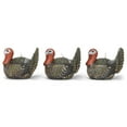 thumbnail image 4 of Greywash Sitting Turkey 23 x 7.5 Wax Decorative Tabletop Candle Set 3, 4 of 5