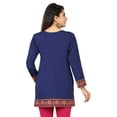 thumbnail image 2 of Maple Clothing Indian Kurtis Tops Tunics Women's (Blue, L), 2 of 6