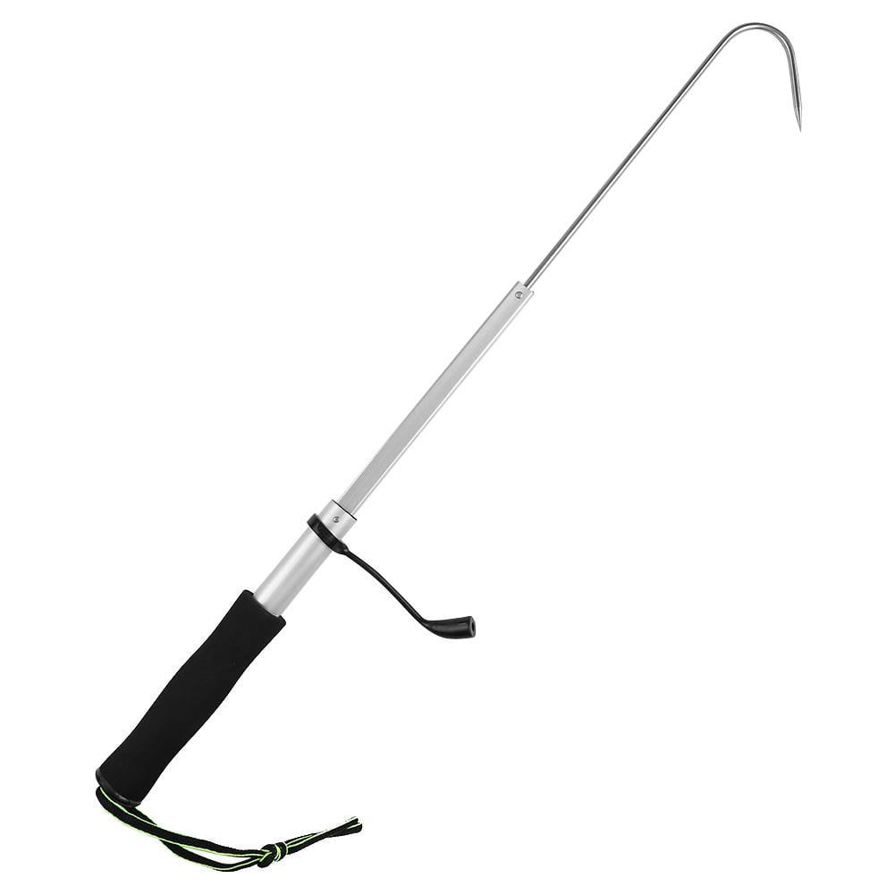 EDFRWWS Outdoor Stainless Steel Flexible Fishing Gaff Holder Spear Hook