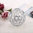 thumbnail image 1 of Candelabros votivos Jadeshay de cristal plateados cuenco resistentes y duraderos, 1 of 10