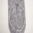 thumbnail image 4 of Collier Imitation Perle en Verre 4mm Femmes Hommes Base Ras du Cou Fermoir en Acier Inoxydable Prolonge 40cm+5cm Blanc Mode en Gros, 4 of 5