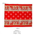 thumbnail image 2 of Christmas Tablecloth Rectangle - 59x70 inch Plaid Table Cloth with Snowflake Washable Wrinkle Resistant Holiday Tablecloths for Christmas Family Gathering, Dining Room Table Decoration, 2 of 8