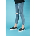thumbnail image 4 of JENN ARDOR Perforated Slip on Shoes for Women Fashion Sneakers Memory Foam Cushioned Insole Walking Shoes Women Comfortable Loafers Flats Shoes, 4 of 8