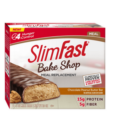 Slimfast 80409 Slimfast Bake Shop Peanut Butter Chocolate Bar Cookie 4 (Best Peanut Butter No Bake Cookies)