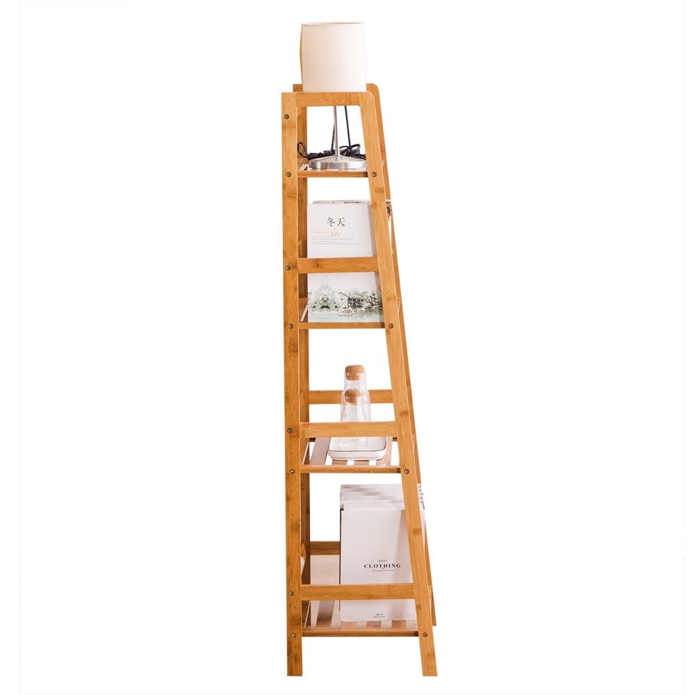 Lowestbest Four-Story Inclined Ladder, Inclined Bookshelf, Industrial Ladder Bookshelf, Antique Bookshelf, Office, Bathroom, Living Room Storage Lowestbest Four-Story Inclined Ladder, Inclined Bookshelf, Industrial Ladder Bookshelf, Antique Bookshelf, Office, Bathroom, Living Room Storage