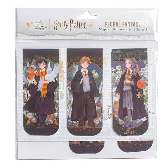 Harry Potter: Harry Potter: Floral Fantasy Magnetic Bookmark Set (Set of 5) (Other)
