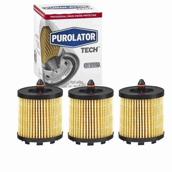 3 pc Purolator TECH TL15436 Engine Oil Filters for 041-0810 12575810 12579143 12580254 12605565 12605566 19168267 19260345 21018801 22685727 24460713 27082 27082MP 37082 47082 5 650 329 5 650 331 5