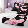 thumbnail image 4 of Manfei Pink-Blue Axolotl Bed Spread Queen,Kawaii Animals Pattern Queen Coverlet Set,3-Piece,1 Quilt and 2 Pillowcases, 4 of 7