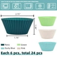 thumbnail image 6 of CAKETIME 24 Pcs Reusable Silicone Baking Cups Set, 2.75'' Standard Size Non-Stick Silicone Cupcake Muffin Liners, 6 of 9