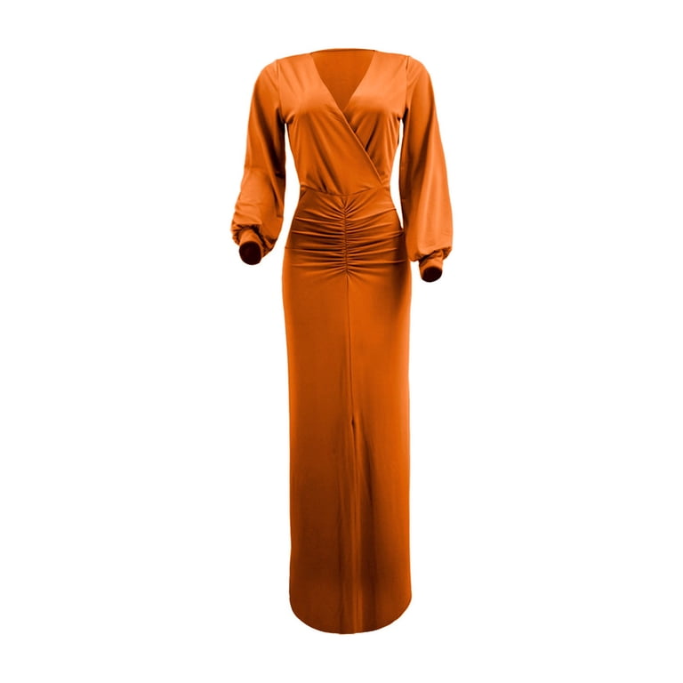 GZWYHT Bodycon Dresses,Plus Size Dresses Casual Long Sleeved Solid Color Tight Fit Plus Size Dress Long Dress Maxi Dresses,Long Sleeve Dress,Orange Dress,Casual Dresses XL - Walmart.com GZWYHT Bodycon Dresses,Plus Size Dresses Casual Long Sleeved Solid Color Tight Fit Plus Size Dress Long Dress Maxi Dresses,Long Sleeve Dress,Orange Dress,Casual Dresses XL - Walmart.com