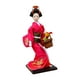 thumbnail image 3 of 2 piezas BLESIY Kimono Japonés Geisha Doll Oriental Ancient Kabuki Estilo nacional Hecho a mano rosa rojo, 3 of 8