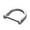Titanium 16 inner di, variant on WINDLAND D-Rings Screw In Shackle Horseshoe Buckle Horseshoe Shape D Rings D-Shaped Metal Hoop Replacement for DIY Crafts