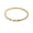 Gold 22cm, variant on Twisted Rope Bracelet for Women, 4mm Thick Silver Plated Alloy, 20CM Length, Fashion Jewelry