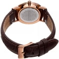 thumbnail image 4 of Women's Quartz Easy to Read Leather Brown Strap Watch, 4 of 5