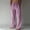 Pink, variant on WIZUTIZ Men's Soft Linen Pants Elastic Waist Drawstring Beach Wide Leg Lightweight Breathable Pants with Pockets Casual Solid Full Length Trousers
