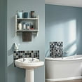 thumbnail image 6 of 2-Tier Rustic Bathroom Shelves with Towel Bar Wall Mounted Wood Towel Rack, 6 of 7