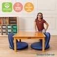 thumbnail image 5 of ECR4Kids 30in x 30in Square Hardwood Table with 14in Legs, Childrens Furniture, Honey, 5 of 9