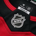 thumbnail image 5 of Men's Fanatics Nico Hischier Red New Jersey Devils Home Premium Jersey, 5 of 6