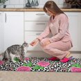 thumbnail image 3 of Pioneer Flower Floral Print Pattern Kitchen Rugs Sets Of 2, Anti Fatigue Non Slip Washable Floor Mats for Kitchen Sink Laundry, 17X30 Inch + 17X47 Inch, 3 of 6