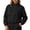 Black, variant on Womens T Shirt Windproof Running Sport Coat Stand Up Collar Beachwear for Women,Black,XL