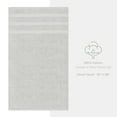 thumbnail image 4 of American Soft Linen Luxury Turkish Hand Towel Set, 100% Cotton 4 Piece Hand Face Towels for Bathroom and Kitchen, Silver Grey, 4 of 9