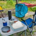 thumbnail image 6 of General Collapsible Trash Can - Pop Up 44-Gallon Outdoor Portable Garbage Bag Holder with Zippered Lid - Recycle Bin for Camping or Parties (Blue), 6 of 14