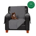 thumbnail image 4 of FurHaven Pawprint Non-Skid Sofa and Chair Furniture Protector for Dogs and Cats - Chair, Gray, 4 of 11