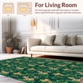 thumbnail image 2 of ODIKA 5'x7' Machine Washable Non-Slip Area Rug, Botanical Tiger Stripe Boho Chic High Traffic Rug, Green, 287379, 2 of 7