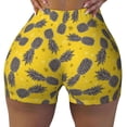 thumbnail image 2 of Fotbe Summer Pineapple Shorts Sin Costuras – Shorts Deportivos de Cintura Alta para Mujer, Elásticos para Gimnasio, Yoga, Running o Ciclismo-Small, 2 of 8