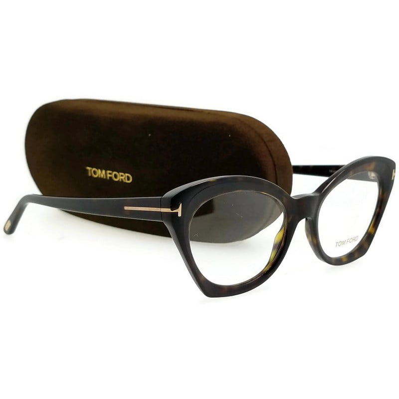 Tom Ford Cateye Eyeglasses TF5456 052 Dark Havana 52mm FT5456 - Walmart.com