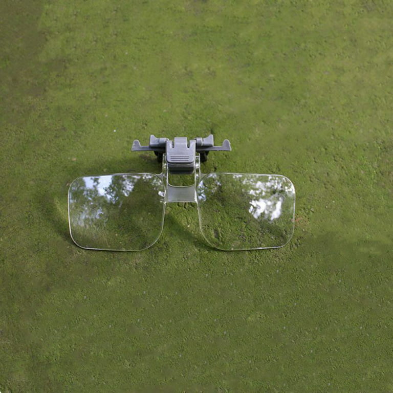 Glasses Magnifier Folding Clip On Loupe Eyeglass Lens Clear Lens