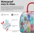 thumbnail image 3 of Lunch Bag Lunch Box for Women Reusable Insulated Lunch Bags,Water-Resistant Pineapple Pattern Cooler Lunch Tote Bag, Large Capacity for Work Travel Picnic, 3 of 6