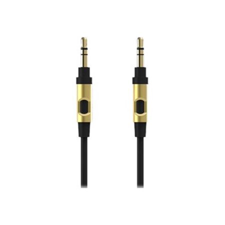 - Monster 050644744334 4 Feet 3.5 mm Mini Audio Cable - Black, Gold