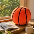 thumbnail image 3 of Fuzzy Basketball Stuffed Toys, 8 Inch Soft Basketball Plushie, Basketball Squeeze, Rainbow Basketball Pillow for Student Kids, Student Basketball with Gentle Short Plush, Usable, 3 of 7