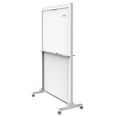 thumbnail image 3 of Quartet Dual-Track Magnetic Easel, 40" x 68", Mobile Whiteboard, Aluminum Frame, 3 of 8